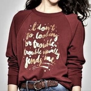 NWT Trouble Finds Me HARRY POTTER Sweatshirt